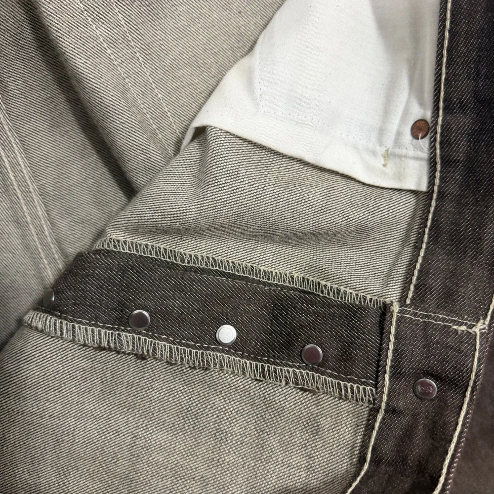 Vintage Levis 501xx Jeans Men 42x32 Brown Denim Button Fly 2005 Western Straight
